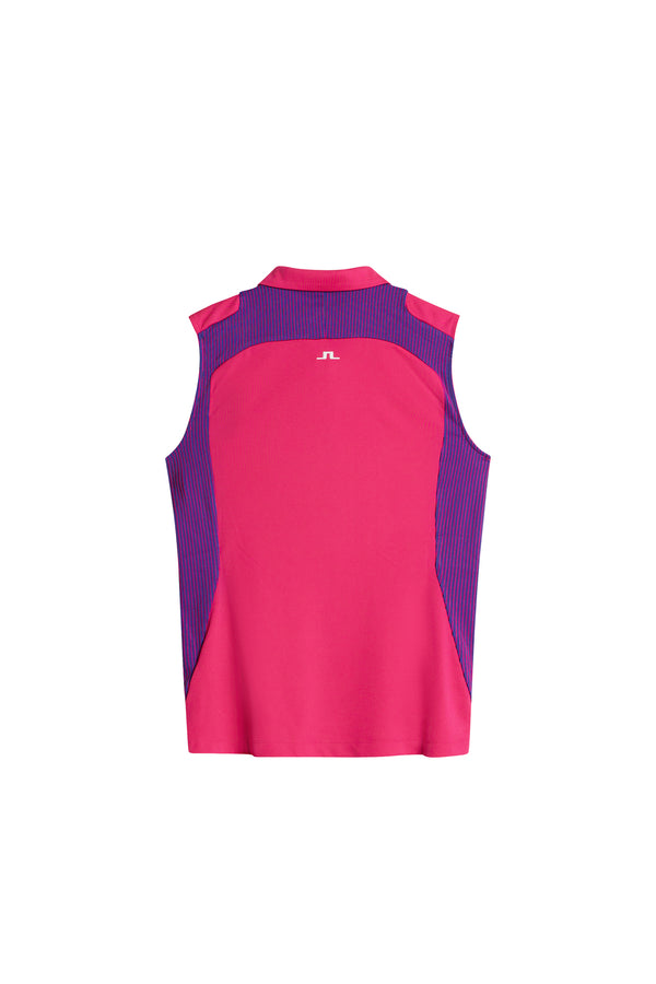 J.lindeberg Betsy Sleeveless Polo Pink Peacock