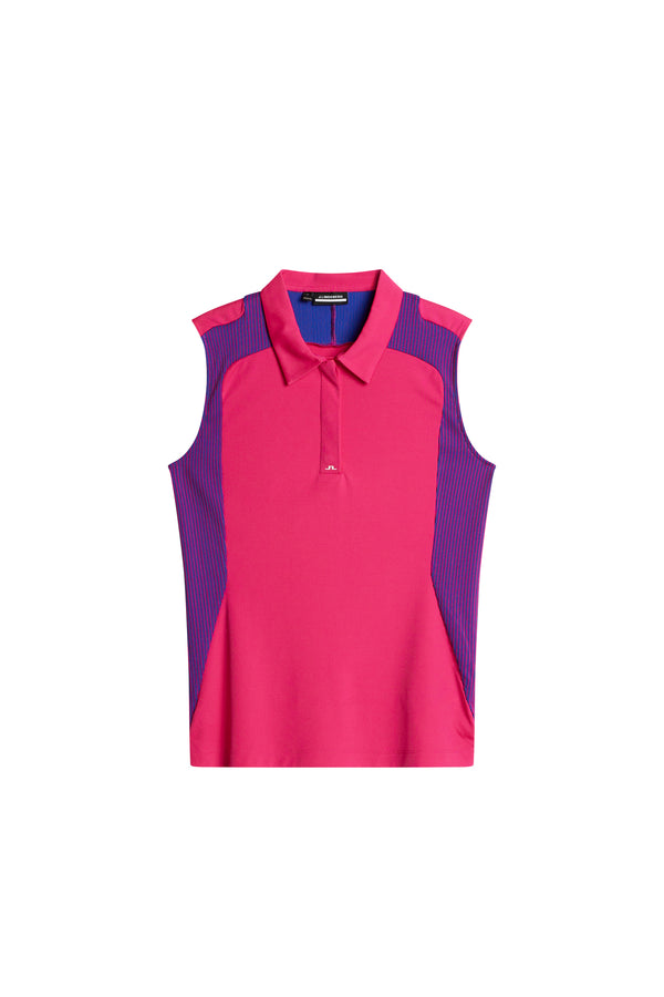J.lindeberg Betsy Sleeveless Polo Pink Peacock