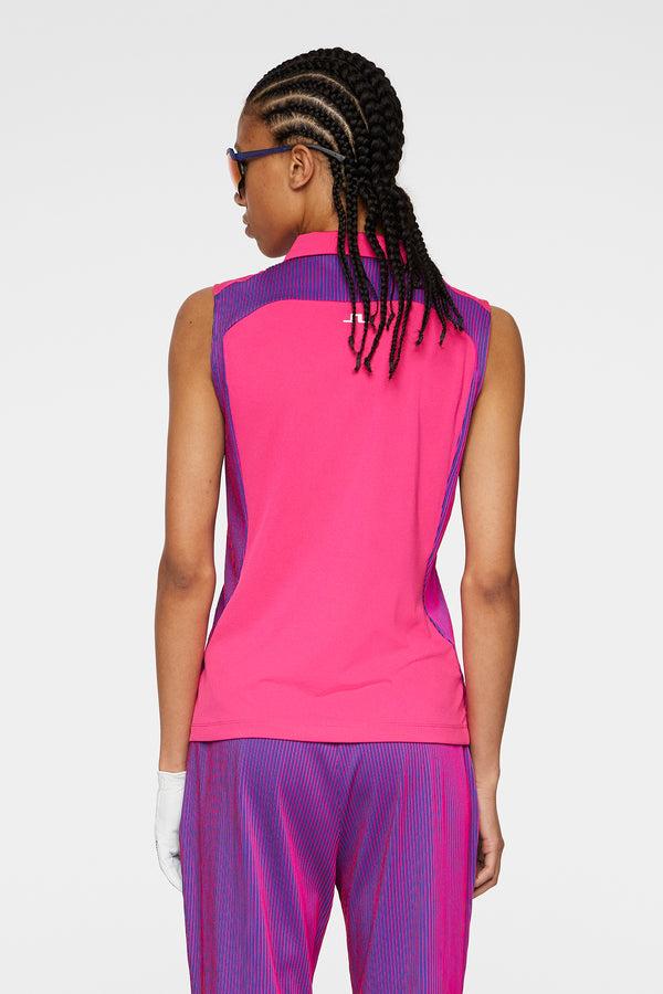 J.lindeberg Betsy Sleeveless Polo Pink Peacock