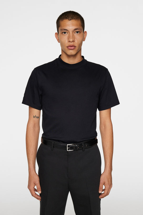 j.lindeberg Bill Leather Belt Black