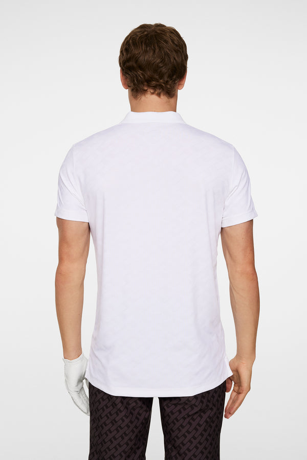 J.lindeberg Bison Jacquard Polo White