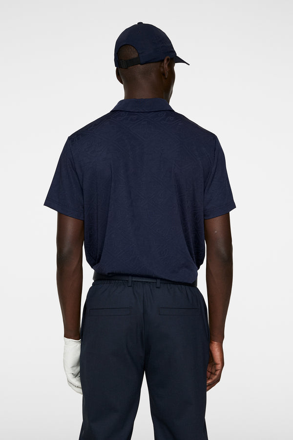 J.lindeberg Bison Regular Jacquard Polo JL Navy