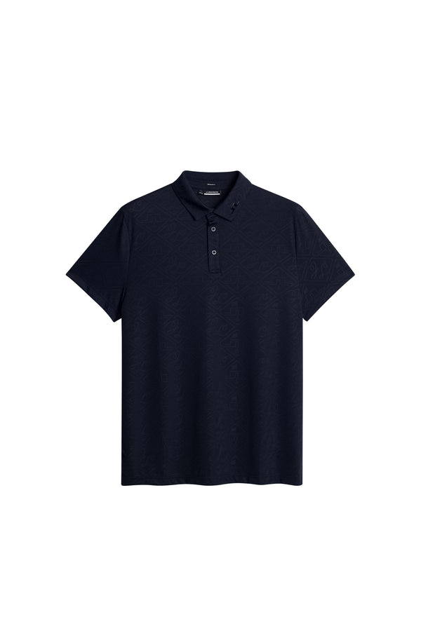 J.lindeberg Bison Regular Jacquard Polo JL Navy
