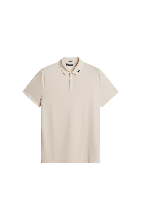 J.lindeberg Bison Regular Jacquard Polo Moonbeam