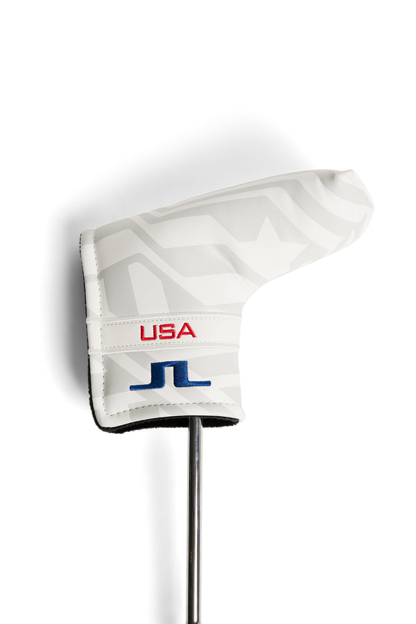 j.lindeberg Blade Putter Cover US Golf White