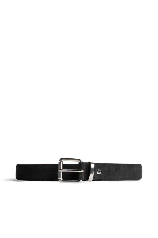 j.lindeberg Bobby Suede Belt Black