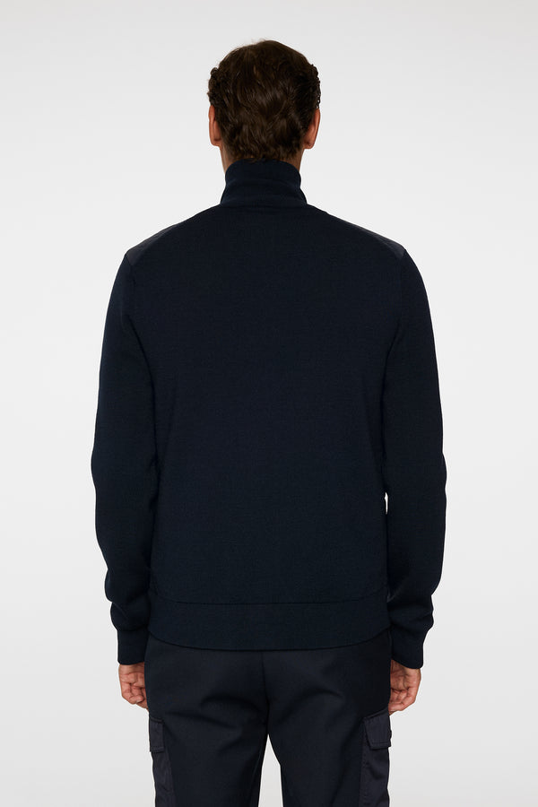 J.lindeberg Bodie Knitted Hybrid Jacket JL Navy