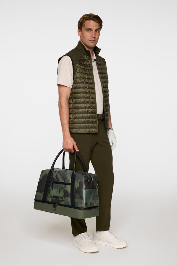 j.lindeberg Boston Bag Print Warp Forest L