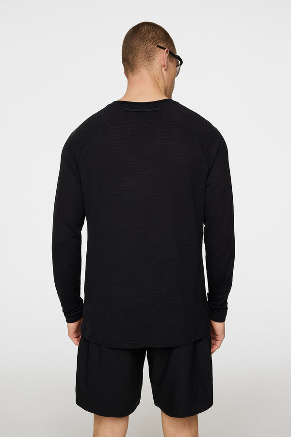 J.lindeberg Brent Wool Long Sleeve Black