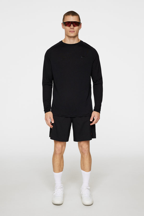 J.lindeberg Brent Wool Long Sleeve Black