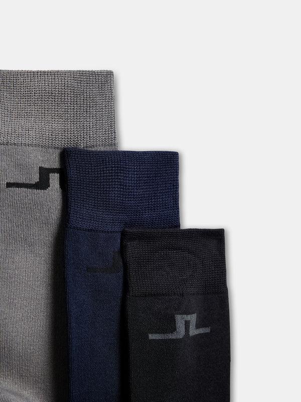 J.lindeberg Bridge Bamboo Sock Multicolour Black