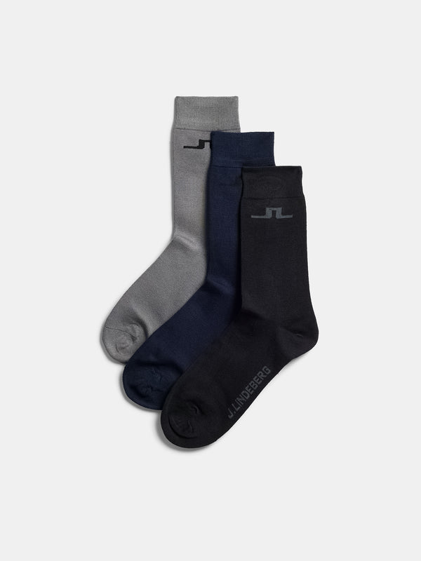 j.lindeberg Bridge Bamboo Sock Multicolour Black