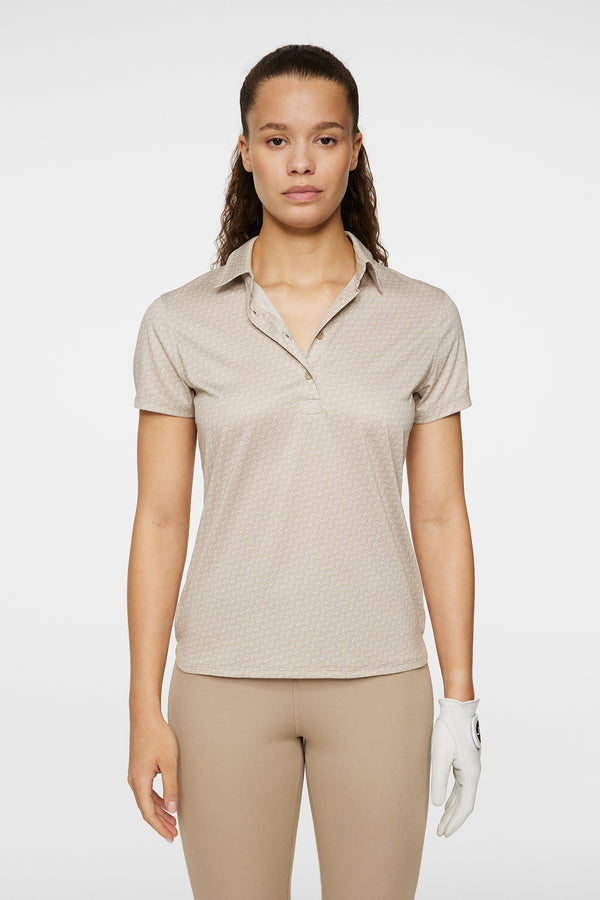 j.lindeberg Caitlyn Polo Shadow Bridge Khaki S
