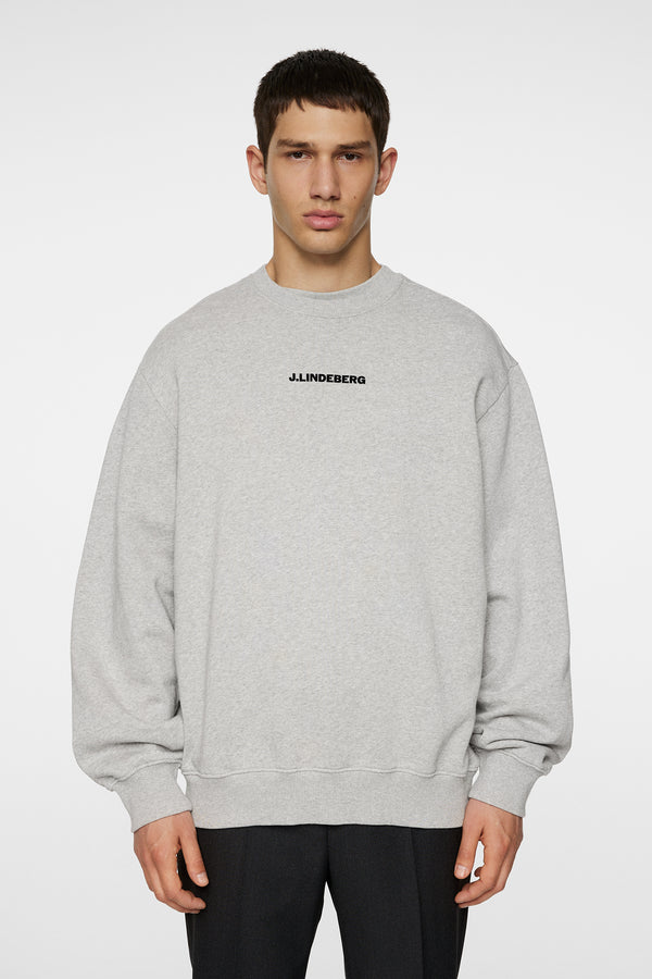 j.lindeberg Callan Crew Neck Light Grey Melange
