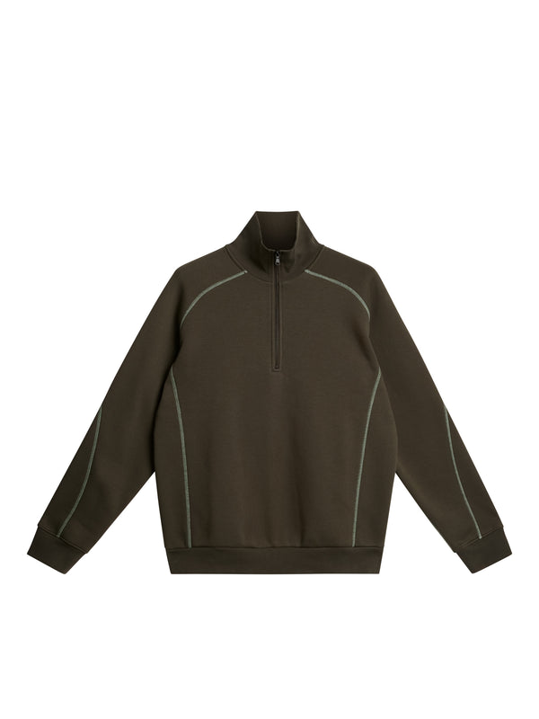 J.lindeberg Canter Quarter Zip Sweat Forest Green