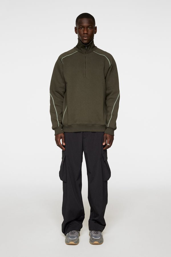 J.lindeberg Canter Quarter Zip Sweat Forest Green