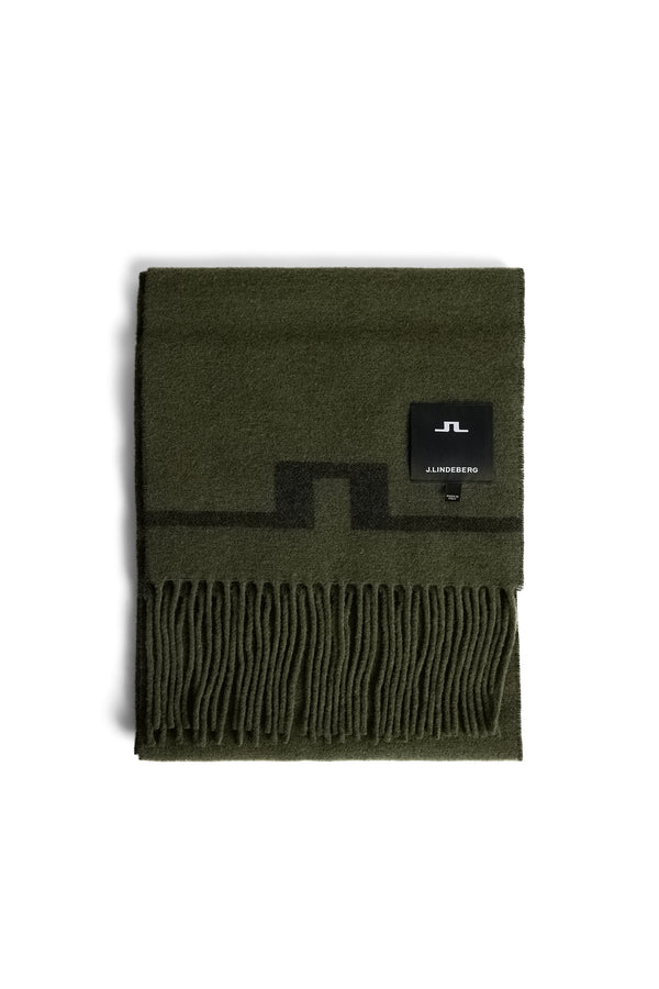 J.lindeberg Champ Double Sided Scarf Forest Green