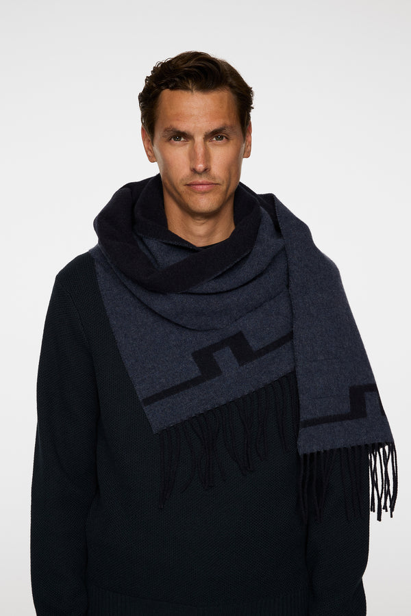 J.lindeberg Champ Double Sided Scarf JL Navy
