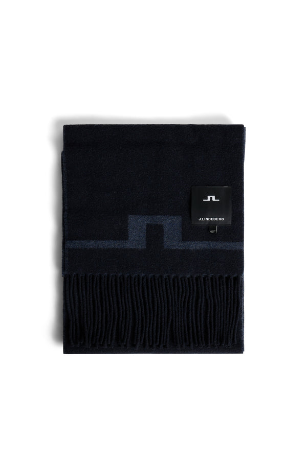j.lindeberg Champ Double Sided Scarf JL Navy