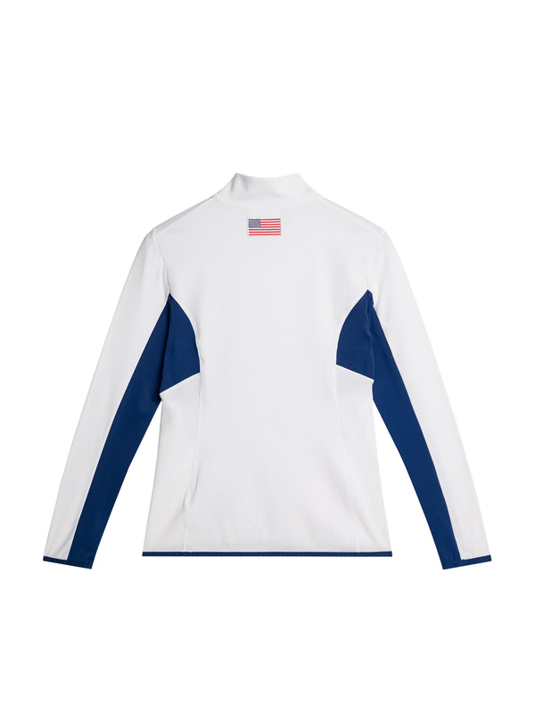 J.lindeberg Charlene Half Zip White