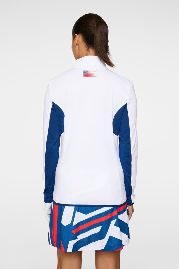 J.lindeberg Charlene Half Zip White