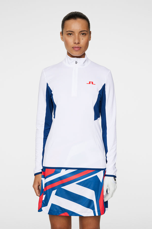 j.lindeberg Charlene Half Zip White