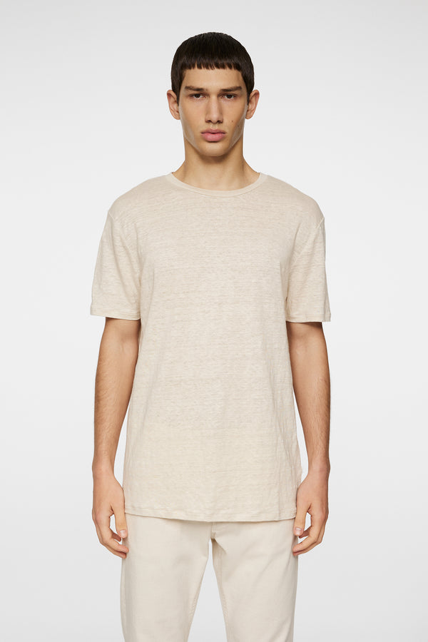 j.lindeberg Coma Linen Tee Moonbeam
