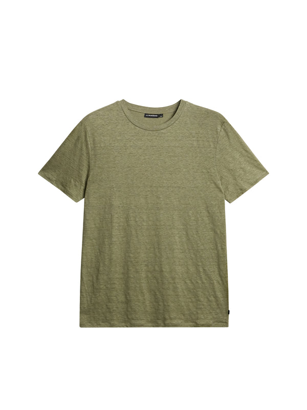 J.lindeberg Coma Linen Tee Oil Green