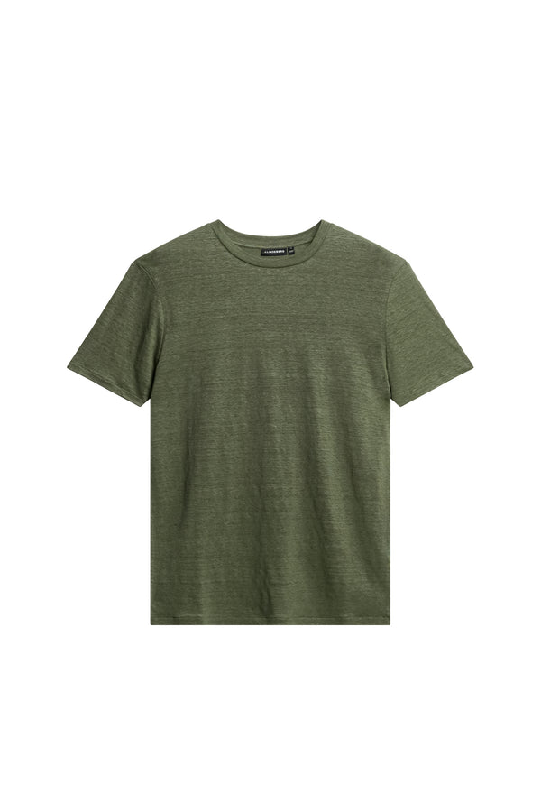 J.lindeberg Coma Linen Tee Olivine