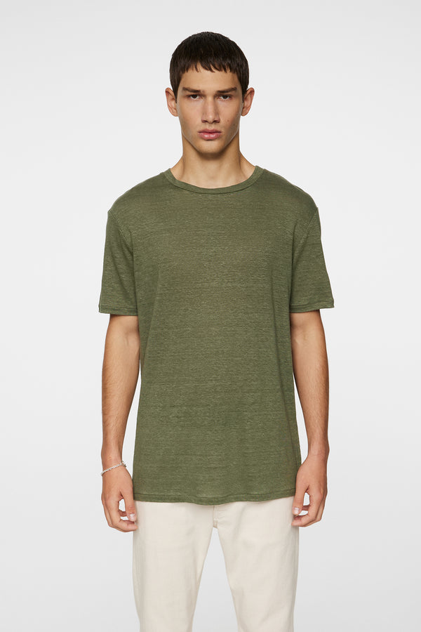 j.lindeberg Coma Linen Tee Olivine