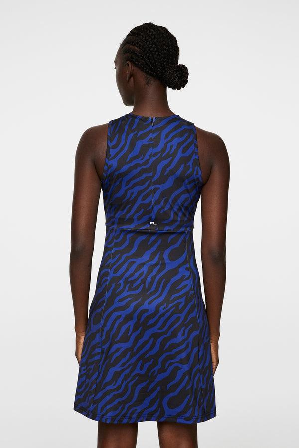 J.lindeberg Cora Print Dress Tour Tiger Clematis M