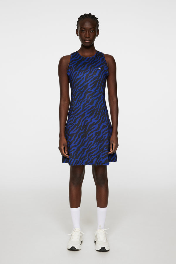 J.lindeberg Cora Print Dress Tour Tiger Clematis M