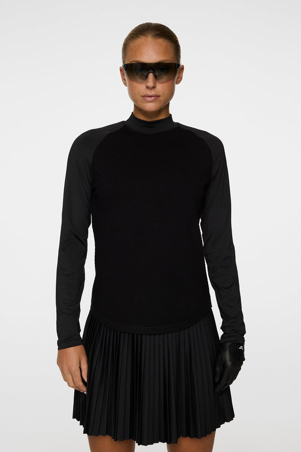 j.lindeberg Darla Hybrid Knit Sweater Black