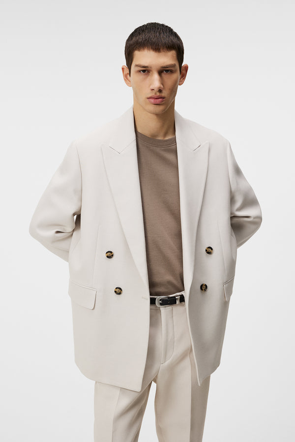 j.lindeberg David U Double Weave Blazer Moonbeam