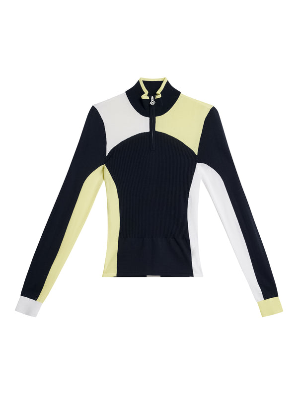 J.lindeberg Deborah Knitted Zip Sweater JL Navy