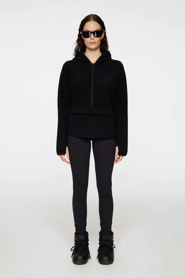 J.lindeberg Delise Pile Hoodie Black