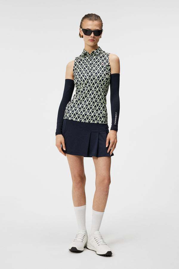 J.lindeberg Dena Print Sleeveless Top Geo JL Navy