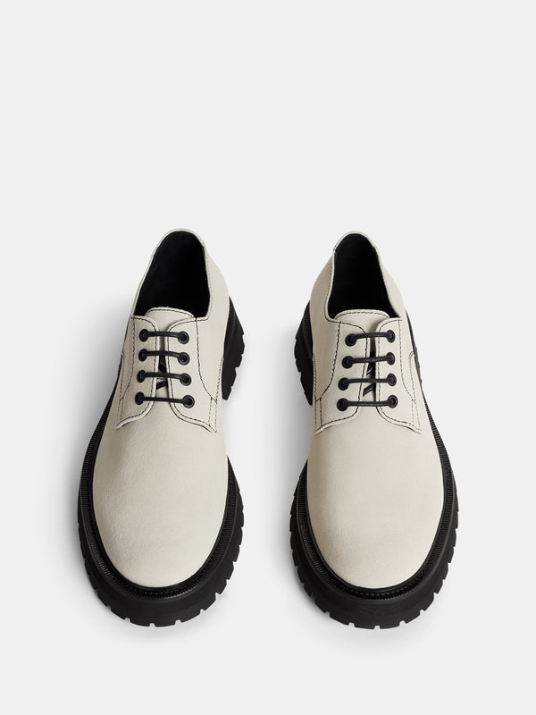 J.lindeberg Derby Suede Shoe Moonbeam