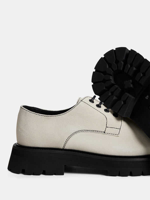 J.lindeberg Derby Suede Shoe Moonbeam