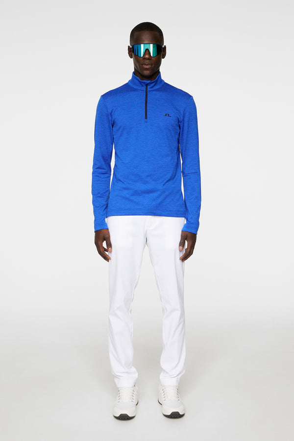 J.lindeberg Destry Zip Mid Layer Club Blue Melange
