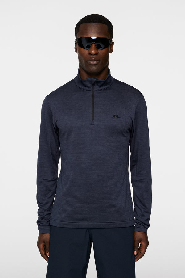 j.lindeberg Destry Zip Mid Layer Navy Melange