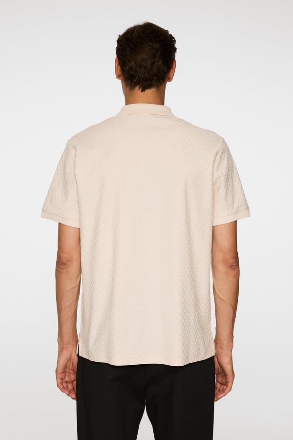 J.lindeberg Devon Jacquard Polo Moonbeam