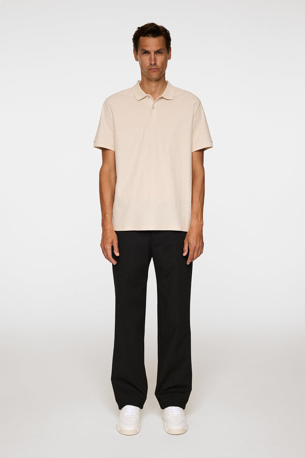 J.lindeberg Devon Jacquard Polo Moonbeam