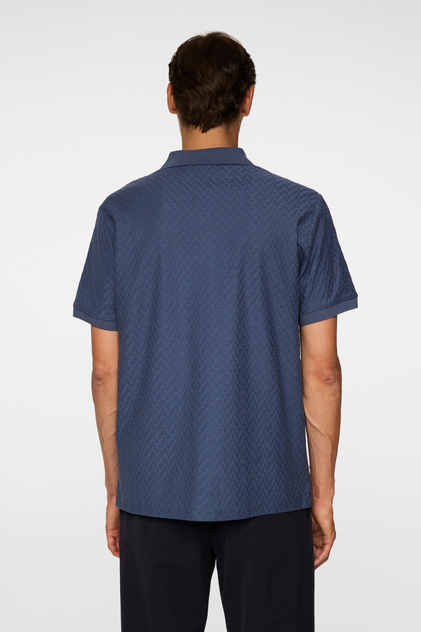 J.lindeberg Devon Jacquard Polo Vintage Indigo