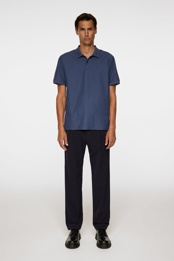J.lindeberg Devon Jacquard Polo Vintage Indigo