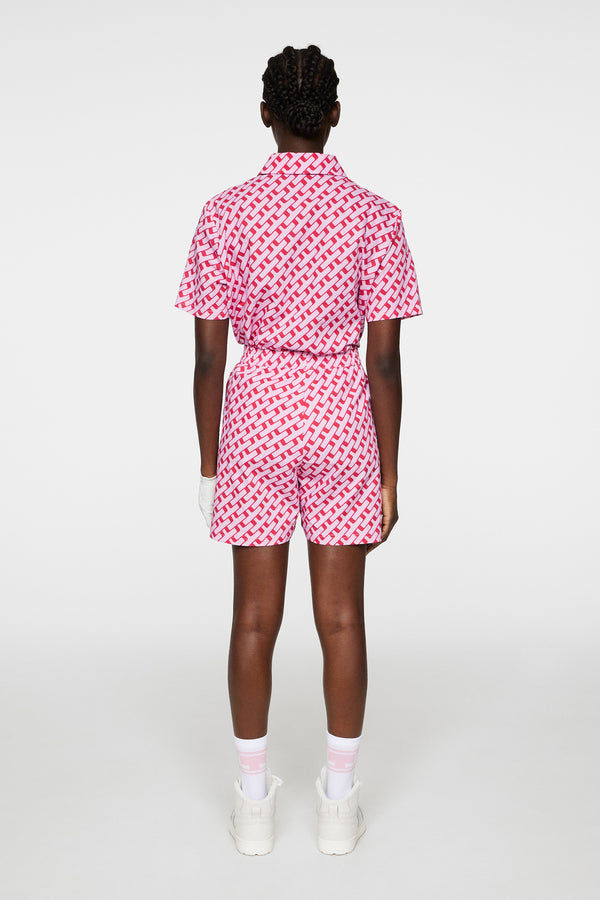 J.lindeberg Diana Printed Shorts Tour Geo Pink M