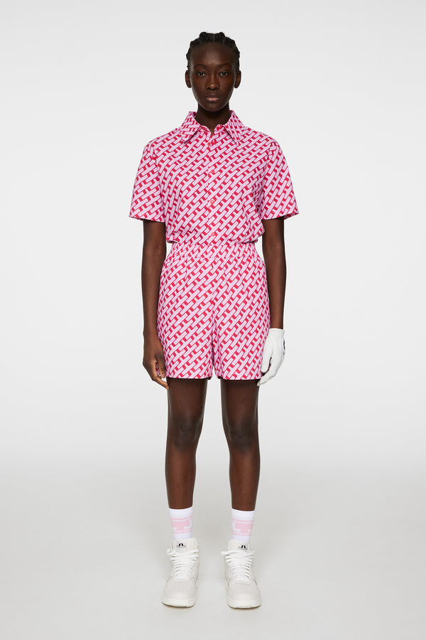 J.lindeberg Diana Printed Shorts Tour Geo Pink M