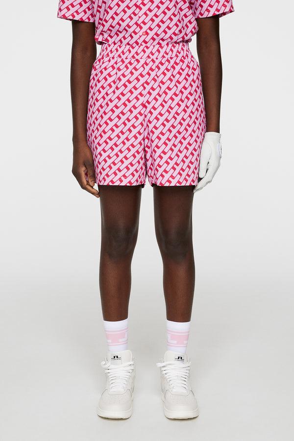 j.lindeberg Diana Printed Shorts Tour Geo Pink M