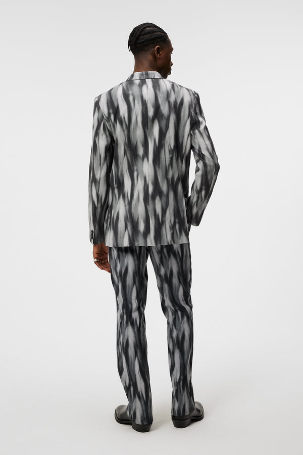 J.lindeberg Dorian Printed Linen Mix Black