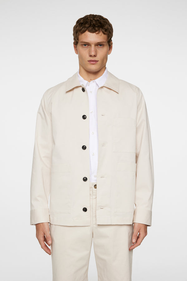 j.lindeberg Easton Workwear Overshirt Moonbeam